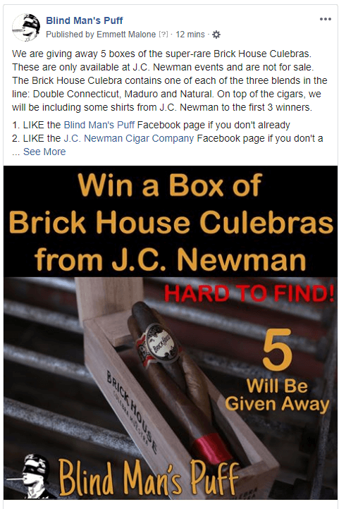 Contest: Win a box of Brick House Culebras from J.C. Newman