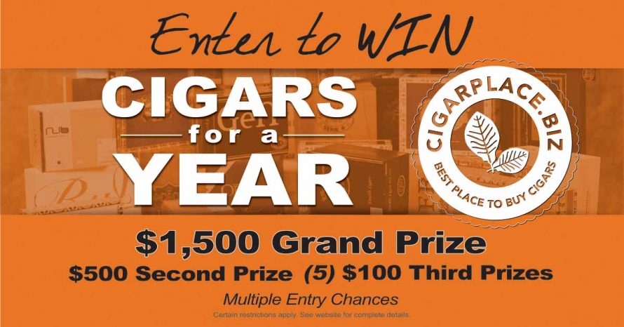 Sponsored Article: CigarPlace.biz $2500 Cigars for a Year Giveaway