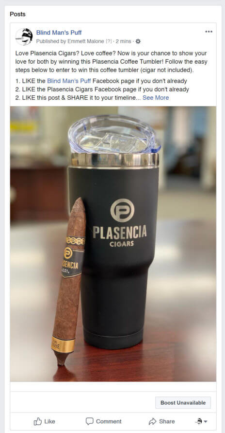 Cigar Contest: Win A Plasencia Cigars Coffee Tumbler