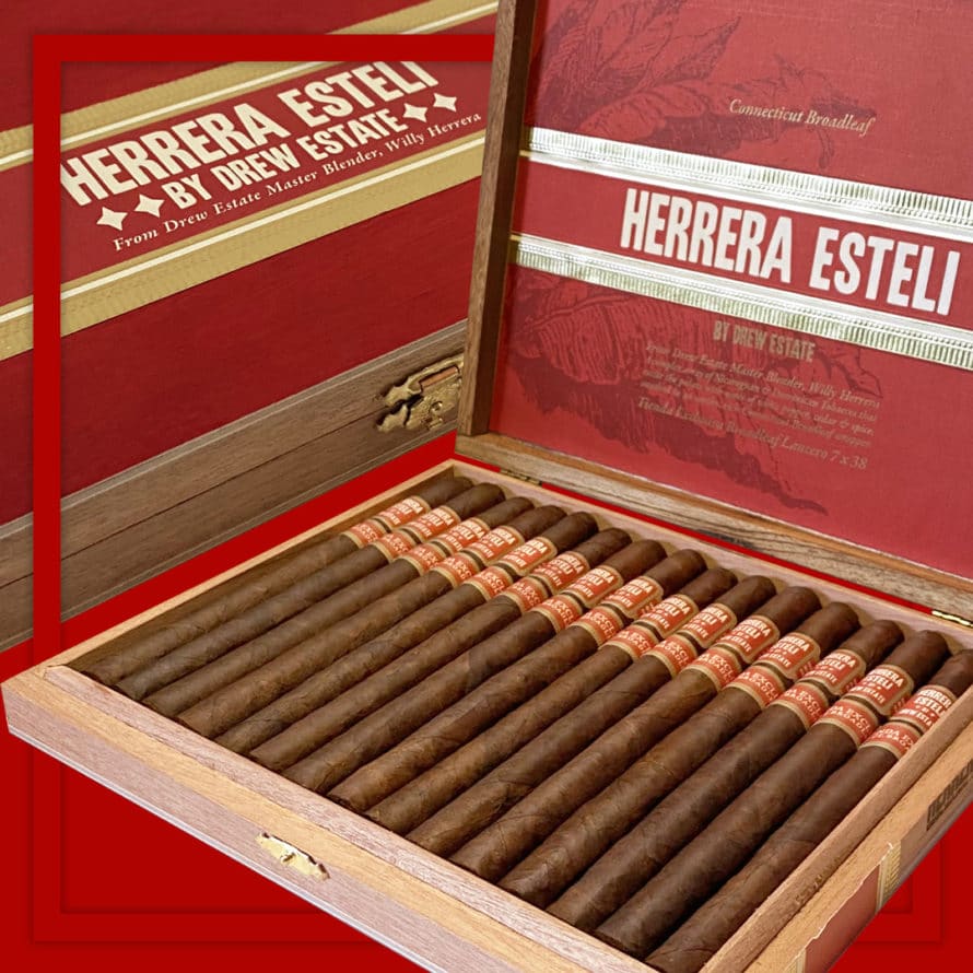 Cigar News: Drew Estate Releases Herrera Esteli Connecticut Broadleaf Lancero Nationally