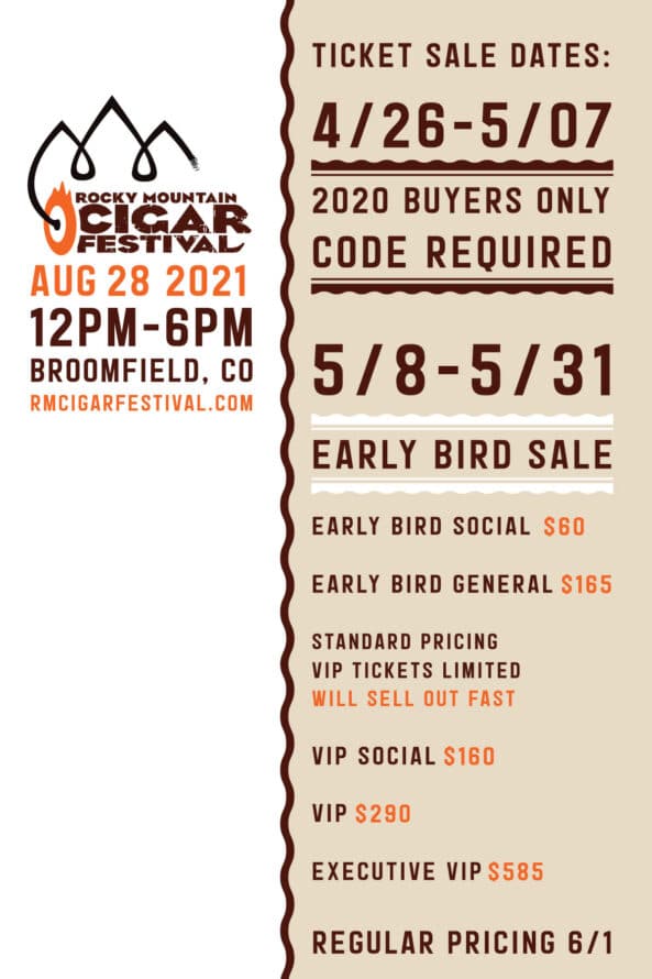 Cigar News: Rocky Mountain Cigar Festival Will Be In-Person