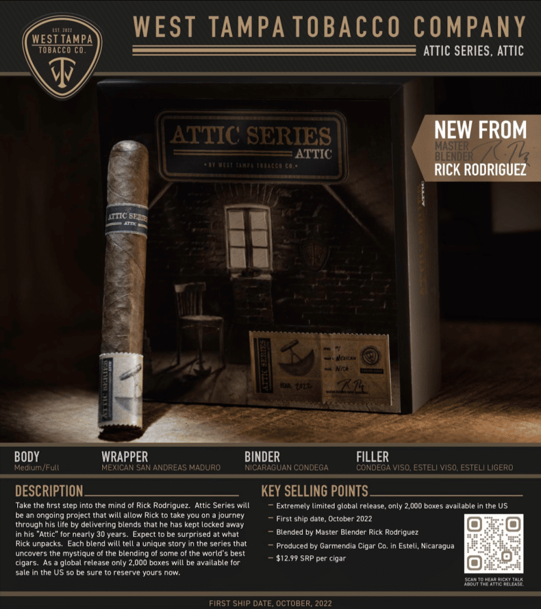 West Tampa Tobacco Company Announces the Attic Series - Cigar News
